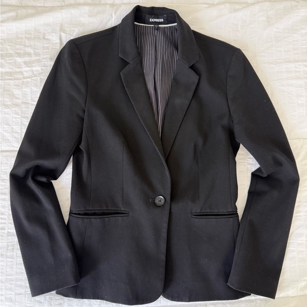 Express Women's Classic Black Suit Jacket